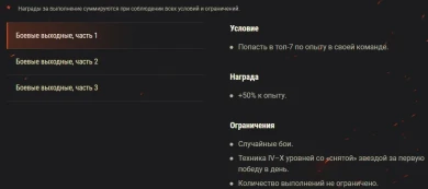 Боевые задачи на этих выходных в World of tanks