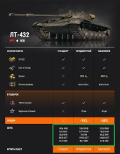 Премиум танк недели в World of Tanks: ЛТ-432 Премиум танк недели в World of Tanks: ЛТ-432