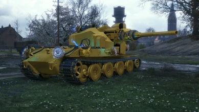 Редкий босс Waffenträger auf E 380 Gold в режиме «Последний Ваффентрагер» World of Tanks