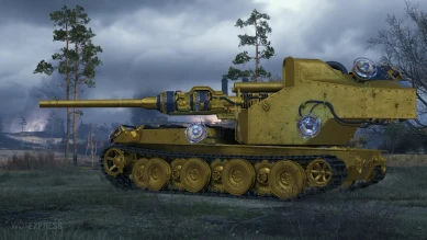 Редкий босс Waffenträger auf E 380 Gold в режиме «Последний Ваффентрагер» World of Tanks