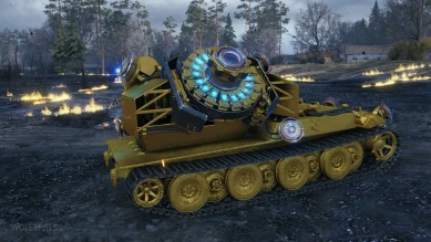 Редкий босс Waffenträger auf E 380 Gold в режиме «Последний Ваффентрагер» World of Tanks