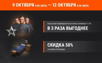 Акция «Боевые выходные» на этих выходных в World of Tanks