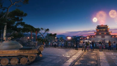 Мод на ангар «День образования КНР» в World of Tanks