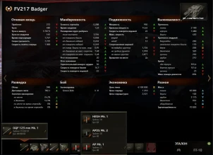 Обновленные и актуальные ТТХ «Барсука» WoT