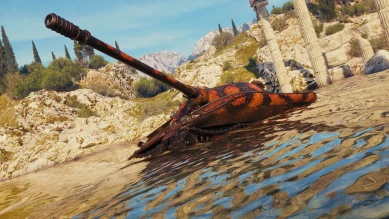 Стиль «Зернистая броня» из Новогоднего наступления 2021 в World of Tanks