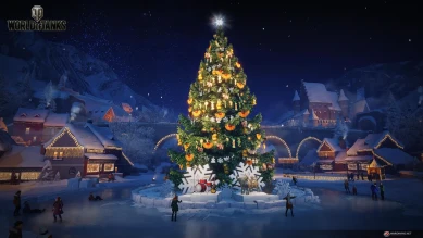 Новый ангар на Новогоднее наступление 2021 в World of Tanks