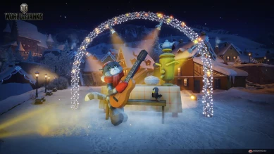 Новый ангар на Новогоднее наступление 2021 в World of Tanks