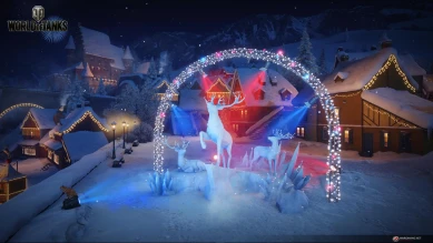 Новый ангар на Новогоднее наступление 2021 в World of Tanks