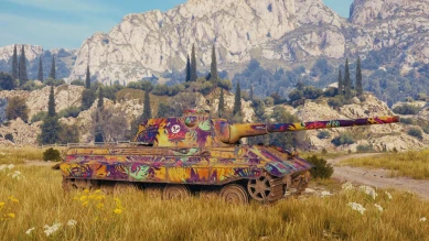 2D-стиль кастомизации «Карнавальный день» из патча 1.11.1 в World of Tanks