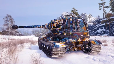 Покупной 2D-стиль «EviL_GrannY штурмовой» в Битве Блогеров 2021 World of Tanks