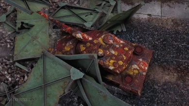 2D-стиль кастомизации «Лунный бык» из марафона «Лунная охота» в World of Tanks