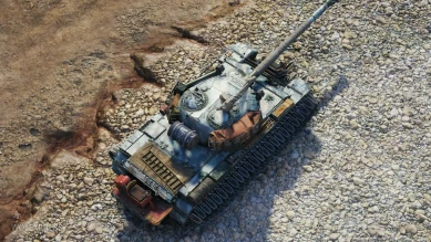 Историчный 3D-стиль «Ледокол» на танк 121 из обновления 1.12 World of Tanks