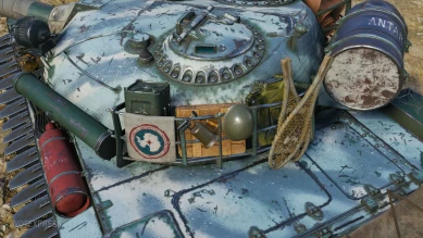 Историчный 3D-стиль «Ледокол» на танк 121 из обновления 1.12 World of Tanks