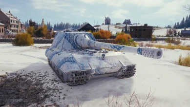 2D-стиль «Снежная пустыня» для 4 сезона Боевого пропуска в World of Tanks