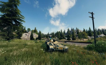 Свечение фонаря с некоторыми 2D-стилями у танка Char Futur 4 в World of Tanks