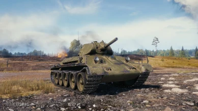Скриншоты танка Т-34 образца 1940 года с супертеста World of Tanks