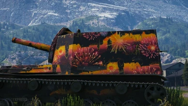 Камуфляж «Ночь фейерверков» патча 1.14.1 в World of Tanks