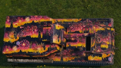 Камуфляж «Ночь фейерверков» патча 1.14.1 в World of Tanks