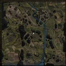 Облёт карты, на который происходила Королевская битва в WoT.