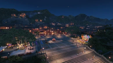 Новый вечерний ангар для события «Гонка драконьих лодок» на китайском кластере World of Tanks