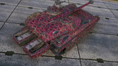2D-стиль «Малиновая чешуя» из патча 1.17 World of Tanks