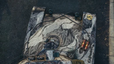 2D-стиль «Фанат зимнего WCL 2022» в World of Tanks