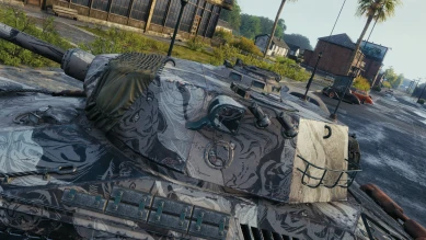 2D-стиль «Фанат зимнего WCL 2022» в World of Tanks