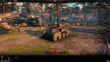 The light premium tank Harry Hopkins I on the supertest of World of Tanks