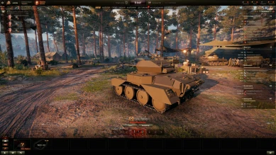 The light premium tank Harry Hopkins I on the supertest of World of Tanks