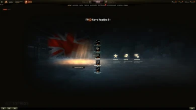 The light premium tank Harry Hopkins I on the supertest of World of Tanks