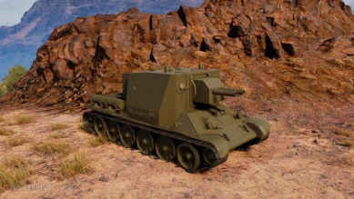 Screenshots of the tank SU-2-122 from the supertest World of Tanks