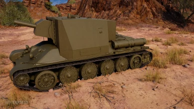 Screenshots of the tank SU-2-122 from the supertest World of Tanks