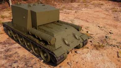 Screenshots of the tank SU-2-122 from the supertest World of Tanks