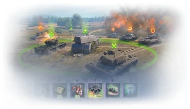 Разные задники и экраны помощи для режима «Натиск» (7x7).