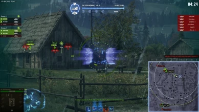 В стекло попали.