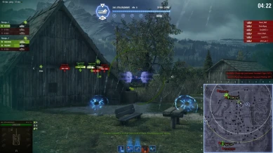 В стекло попали.