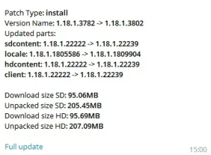 Загрузка третьего теста обновления 1.18.1 в World of Tanks