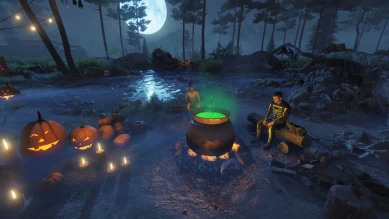 Новый ночной ангар для события «Тыквенный переполох» в Мире Танков