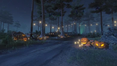 Новый ночной ангар для события «Тыквенный переполох» в Мире Танков