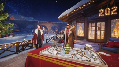 Обновлённый ангар для Новогоднего наступления 2022/2023 в World of Tanks