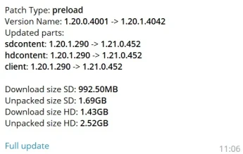 Предварительная загрузка обновления 1.21 в Мире танков