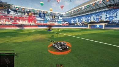 Как там танковый футбол?