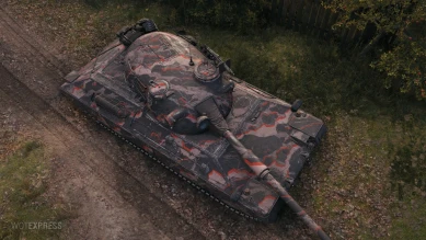 2D-стиль «Легион поддержки» (красный) для Мира танков из 1.21.1