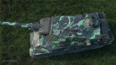 2D-стиль «Легион поддержки» (зелёный) для Мира танков