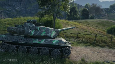 2D-стиль «Легион поддержки» (зелёный) для Мира танков