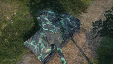 2D-стиль «Легион поддержки» (зелёный) для Мира танков