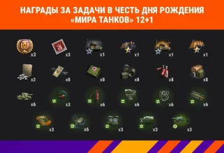 13 День рождения Мира танков: праздничные скидки и задачи