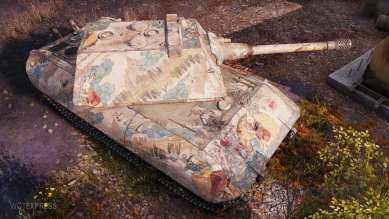 2D-стиль «Лунный кролик» из 1.22 в Мире танков