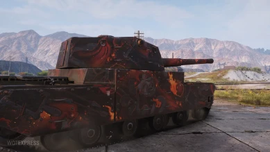 2D-стиль «Пламя безумия» в Мире танков