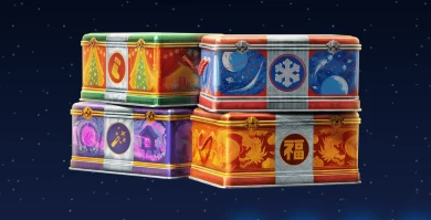 Новогодние контейнеры в Мире танков